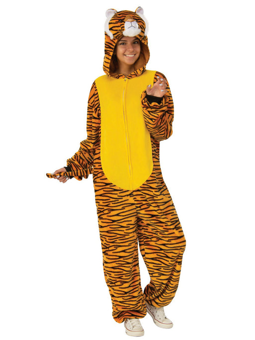 Comfy Wear Orange Tiger Costume - costumesupercenter.com