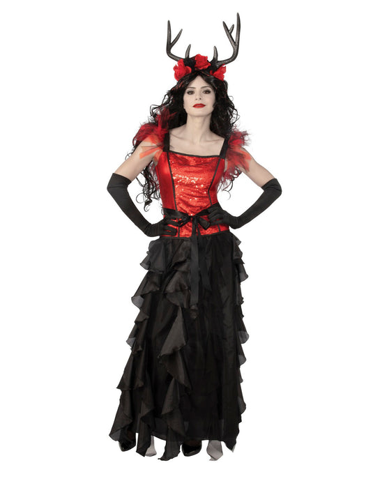 Black Cascading Adult Skirt - costumesupercenter.com