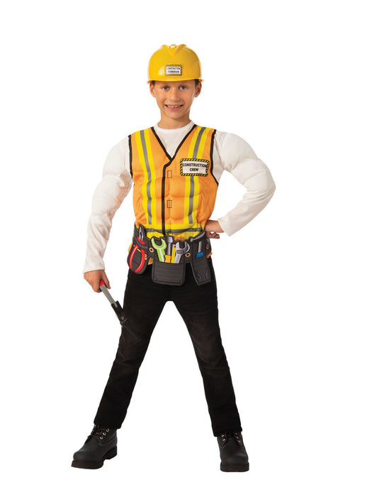 Boys Construction Worker Costume - costumesupercenter.com