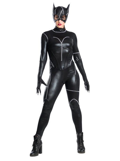 Women's 1990's Batman Catwoman Costume with Mask - costumesupercenter.com