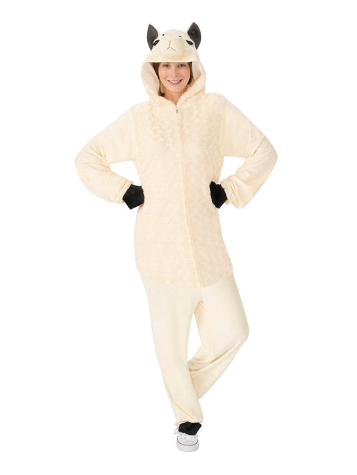 Llama Jumpsuit Costume for Adult - costumesupercenter.com
