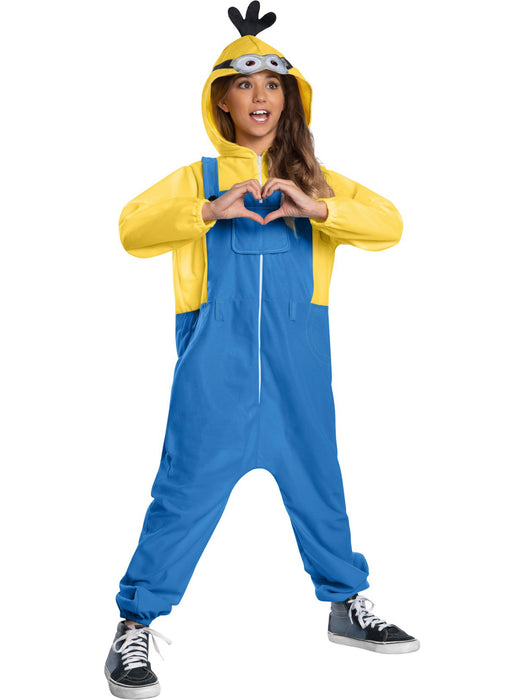 Minions: The Rise Of Gru Minion Oversized Child Jumpsuit - costumesupercenter.com