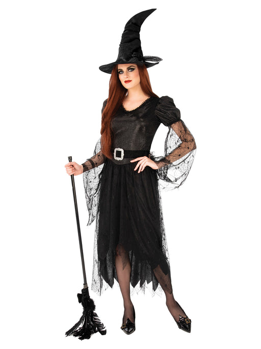 Women's Spider Web Witch Costume - costumesupercenter.com