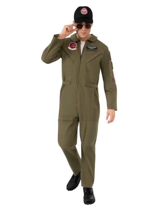 Top Gun: Maverick Top Gun Flight Suit Deluxe Men's Costume - costumesupercenter.com