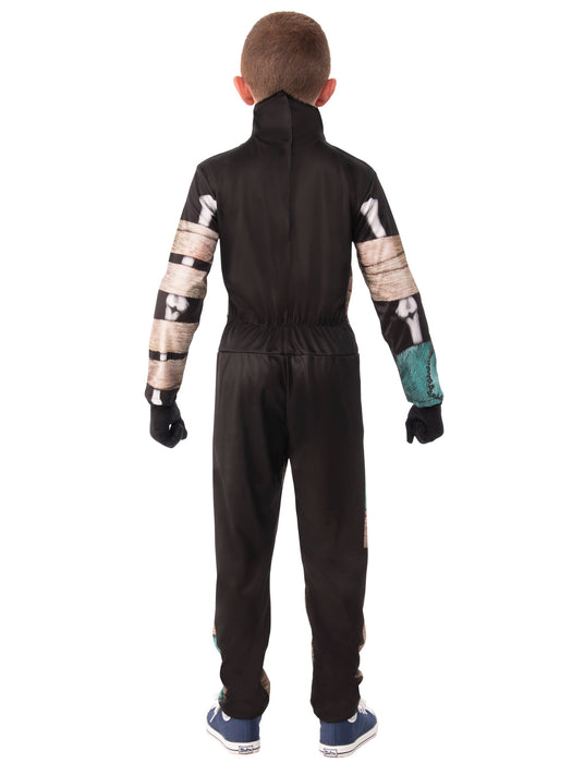 Half Masked Skeleton Child Costume - costumesupercenter.com