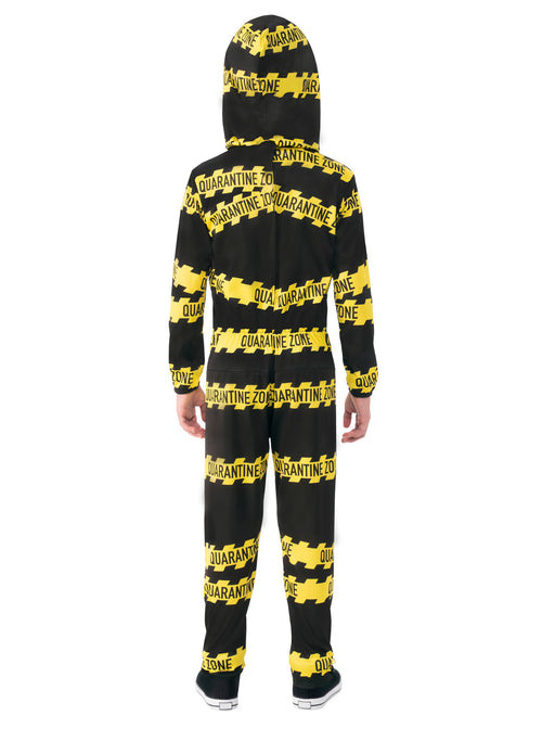 Boys' Masked Biohazard Quarantine Caution Costume - costumesupercenter.com