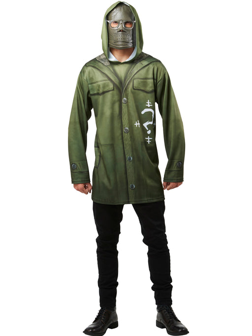 Men's The Batman Riddler Top and Mask Set - costumesupercenter.com