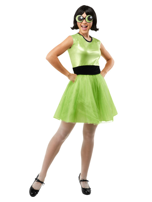 Adult Powerpuff Girls Buttercup Costume - costumesupercenter.com