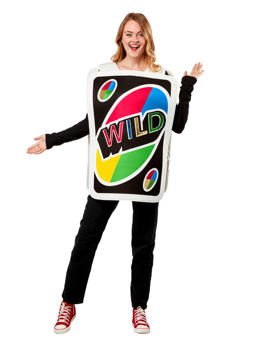 Adult Mattel Uno Wild Card Costume - costumesupercenter.com