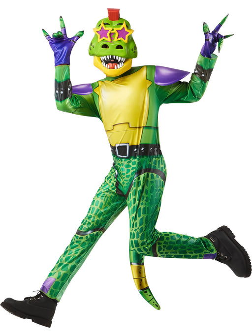 Kids Five Nights at Freddy's Montgomery Gator Costume - costumesupercenter.com