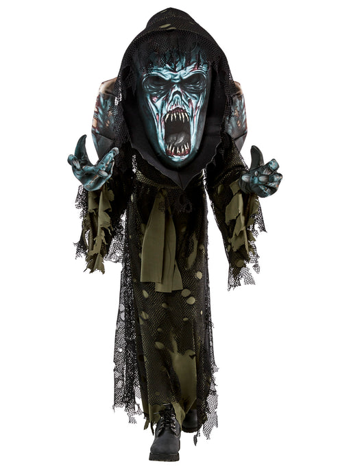 Boys' Scary Zombie Costume with Oversized Mask - costumesupercenter.com