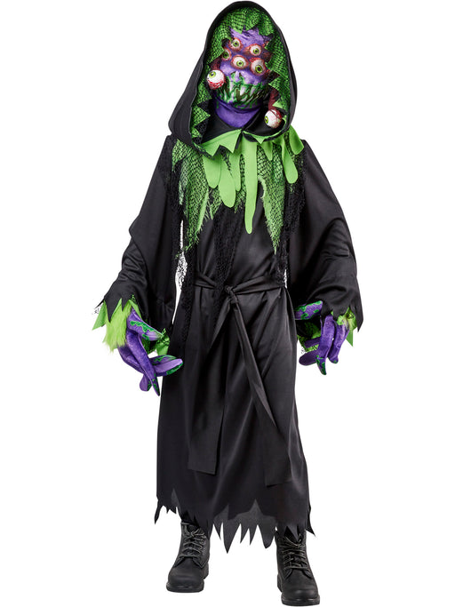 Boys' Green and Purple Eyeball Demon Costume - costumesupercenter.com