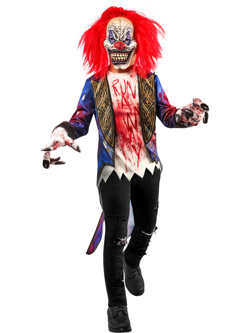 Boys' Bloody Creepy Clown Costume - costumesupercenter.com