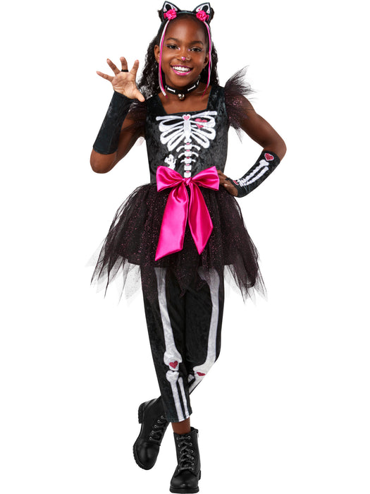 Kids Skele-Kitten Costume - costumesupercenter.com