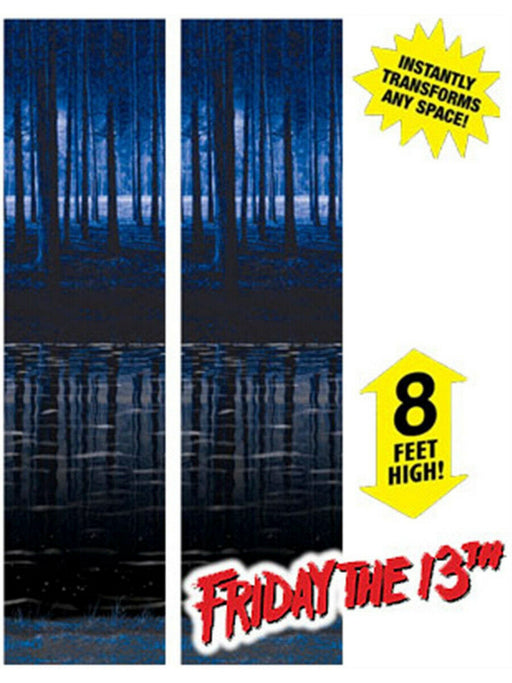 Friday the 13th Crystal Lake Forest 8 Foot Wall Decoration - costumesupercenter.com