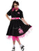 Plus Adult Poodle Skirt Complete Outfit Costume - costumesupercenter.com