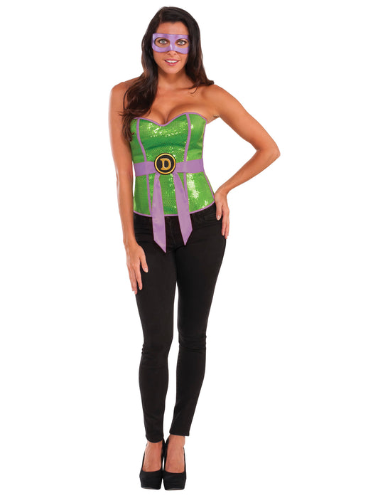 Women's Donatello Sequin Corset - costumesupercenter.com