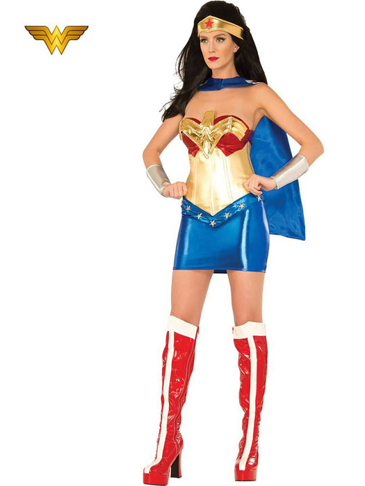 Womens Sexy Deluxe Wonder Woman Costume - costumesupercenter.com