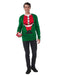 Mens Santa Head Christmas Sweater - costumesupercenter.com