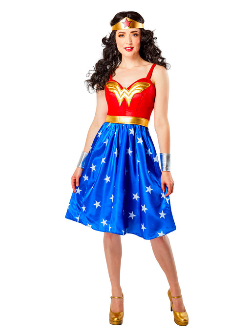 Wonder Woman Vintage Style Dress - Adult Costume - costumesupercenter.com