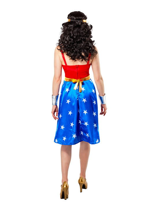 Wonder Woman Vintage Style Dress - Adult Costume - costumesupercenter.com