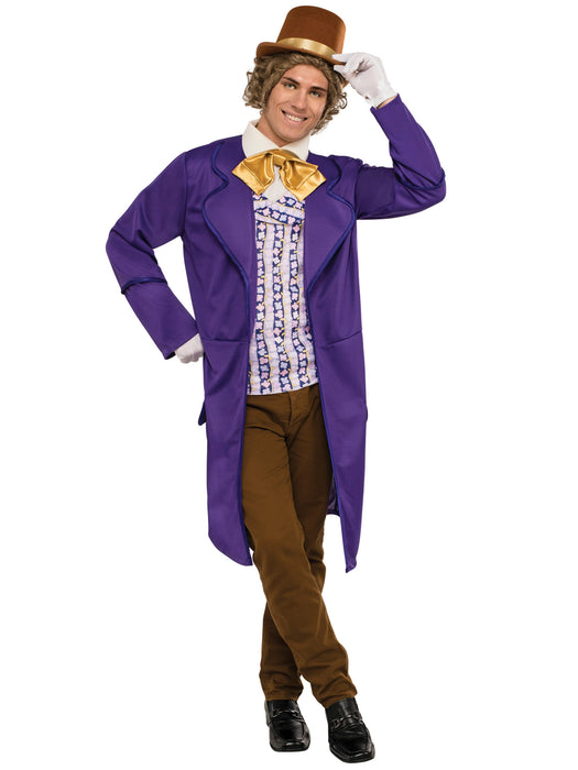 Deluxe Charlie and the Chocolate Factory Willy Wonka Adult Costume - costumesupercenter.com