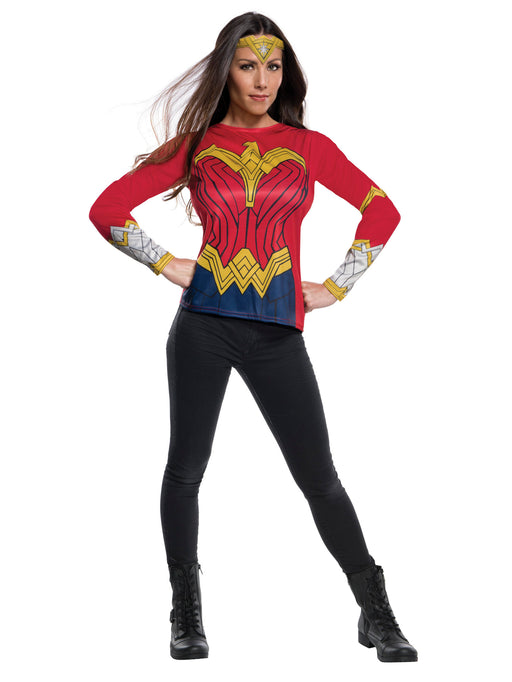 Adult Wonder Woman Justice League Costume Top - costumesupercenter.com