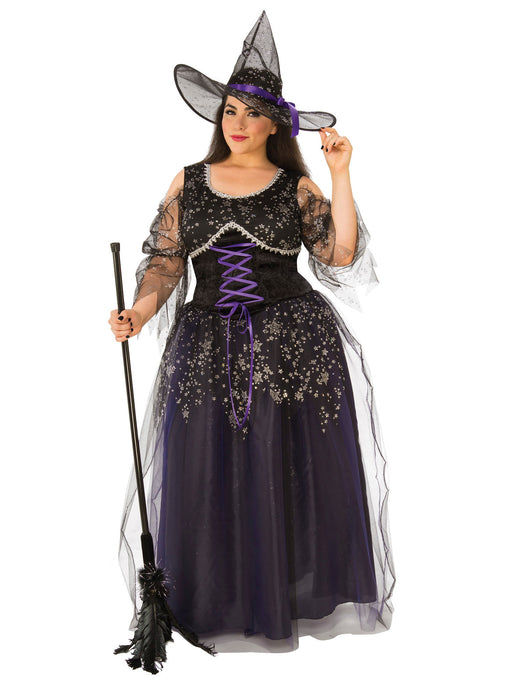 Midnight Witch Curvy Costume - costumesupercenter.com