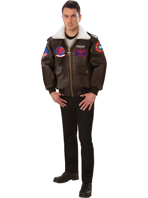Adult Top Gun Bomber Jacket - costumesupercenter.com