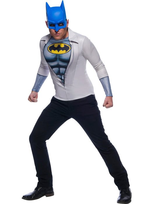 Adult Photo Real Batman Costume Top - costumesupercenter.com