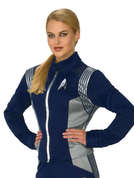 Star Trek Discovery Silver Science Womens Deluxe Uniform - costumesupercenter.com