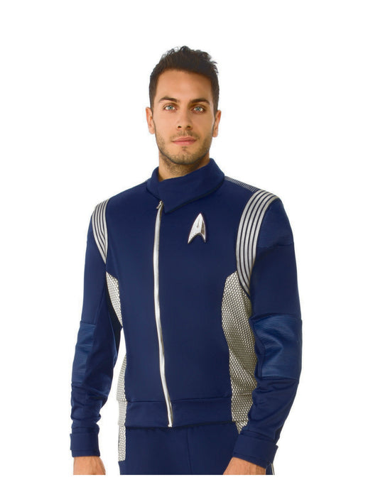 Star Trek Discovery Silver Science Mens Deluxe Uniform - costumesupercenter.com