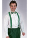 Adult Green Clown Suspenders Accessory - costumesupercenter.com
