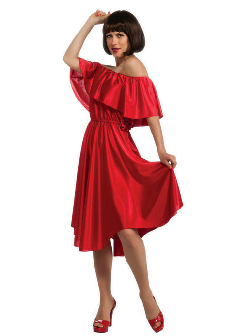 Saturday Night Disco Fever Red Dress Costume for Adults - costumesupercenter.com