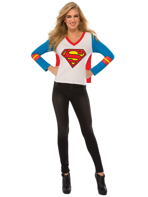 DC Comics Sporty Supergirl T-Shirt for Adult - costumesupercenter.com