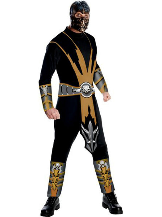 Mens Mortal Kombat Scorpion Adult Costume - costumesupercenter.com