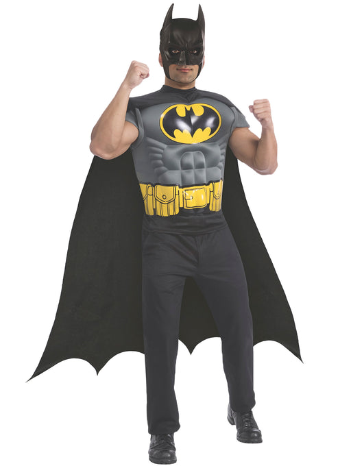 Mens Batman Adult Muscle Chest Top Costume - costumesupercenter.com
