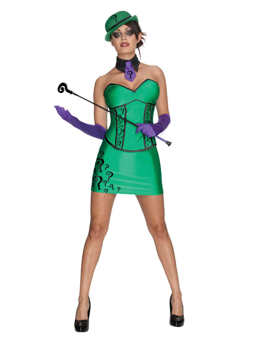 DC Comics Gotham City Riddler Costume for Women - costumesupercenter.com