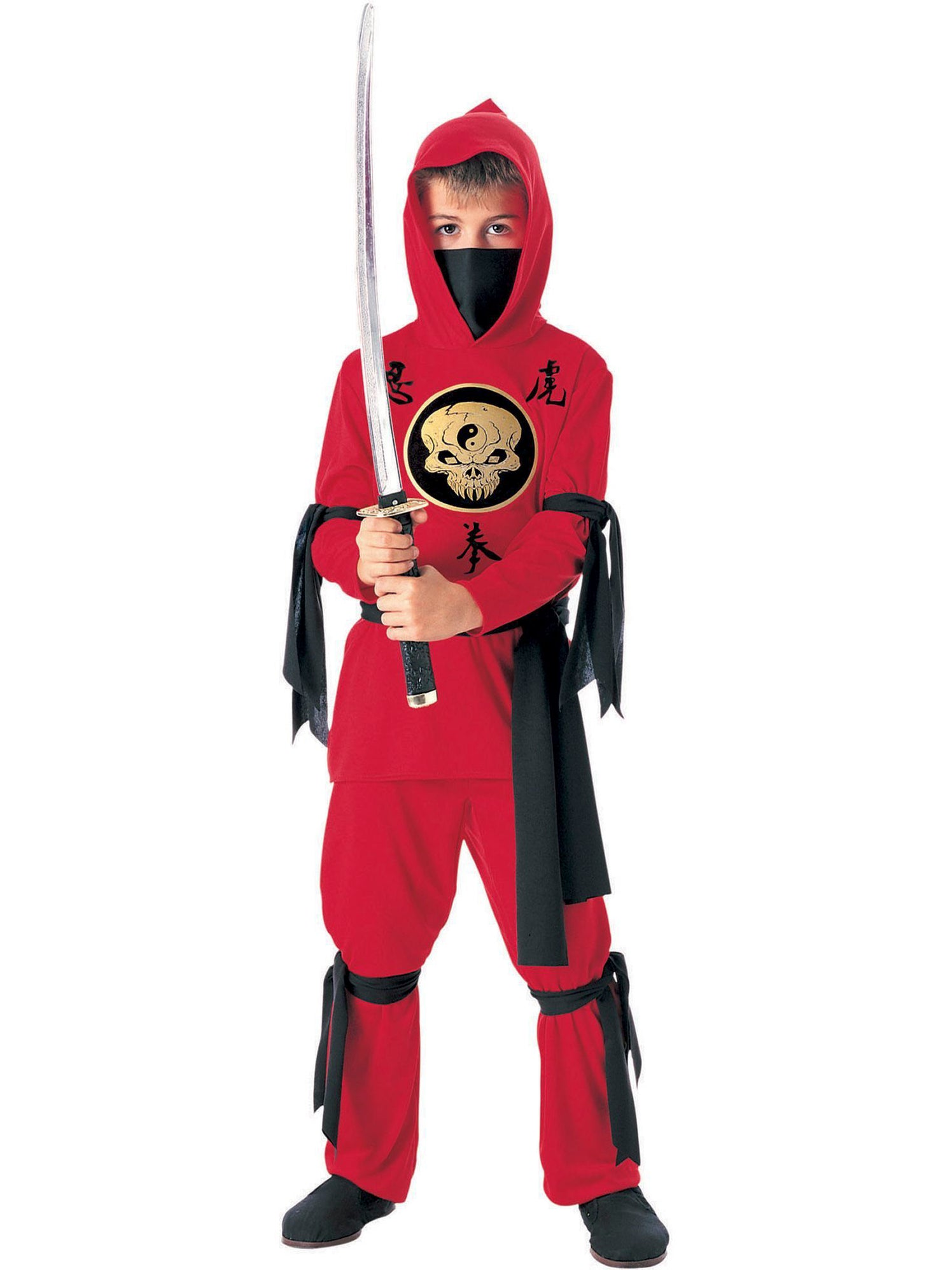 Ninja Red Childrens Costume main image 0