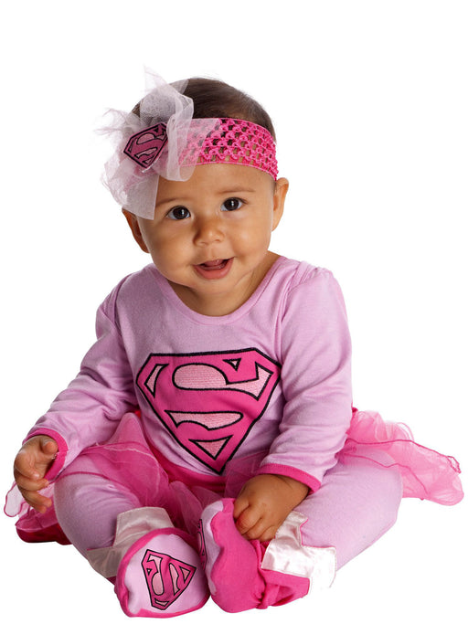 DC Comics Toddler Super Girl Infant Jumper Costume - costumesupercenter.com