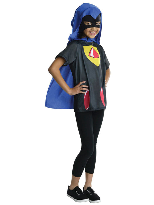 Raven's Go Teen Titans Go Girls Costume Top - costumesupercenter.com
