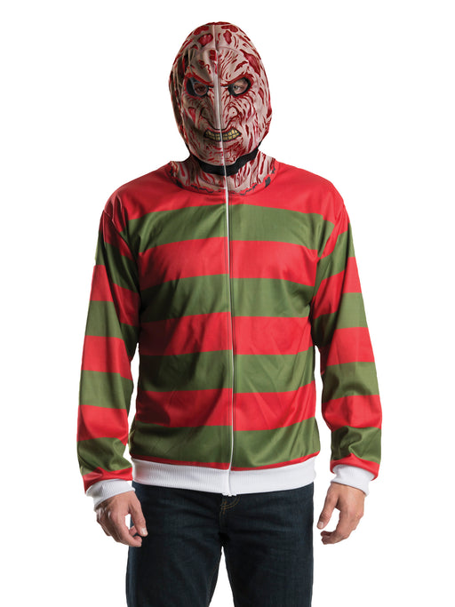 Adult Freddy Krueger Hoodie - costumesupercenter.com