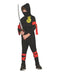 Black Ninja Fuller Cut Kids Costume - costumesupercenter.com