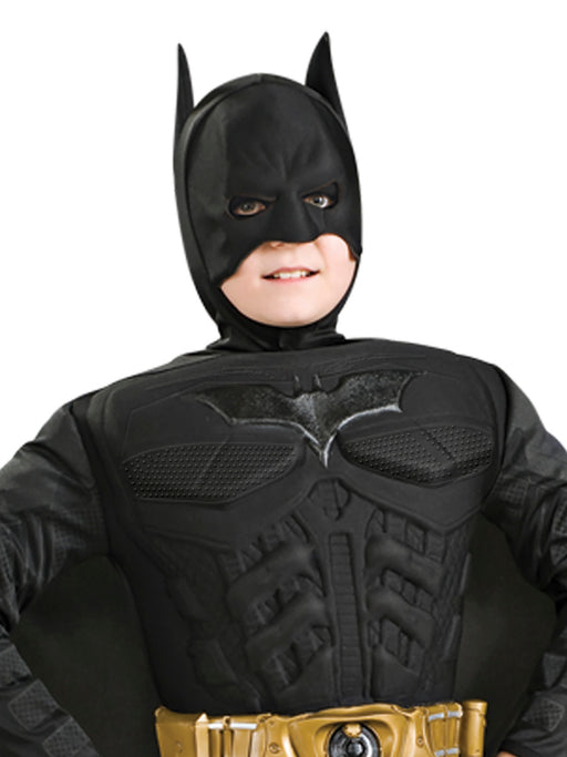 Batman The Dark Knight Rises Deluxe Muscle Chest Child Costume - costumesupercenter.com