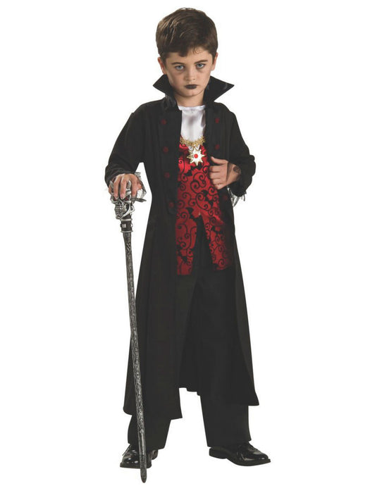 Child Luxurious Vampire Costume - costumesupercenter.com