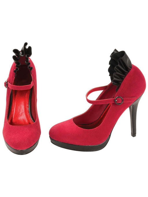 Adult Red Mary Jane Shoes - costumesupercenter.com