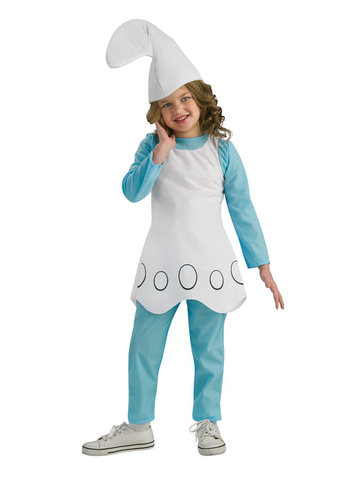 Girls Smurfette Costume - costumesupercenter.com
