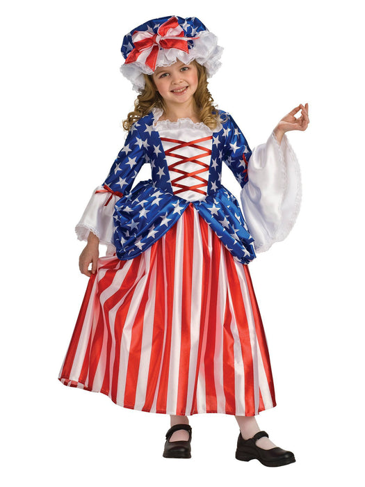 Girls Betsy Ross Child Costume - costumesupercenter.com