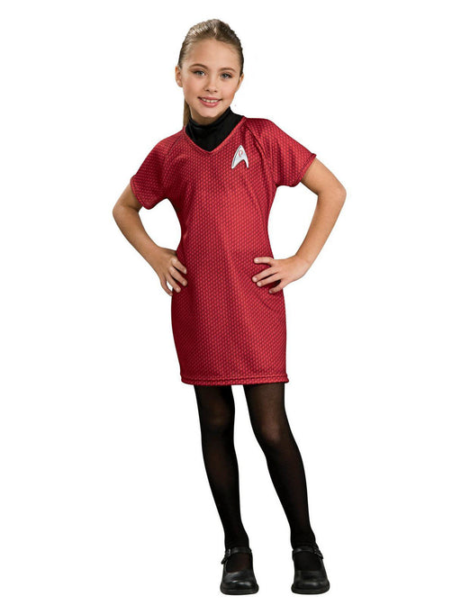 Uhura Deluxe Star Trek Dress Costume for Girls - costumesupercenter.com