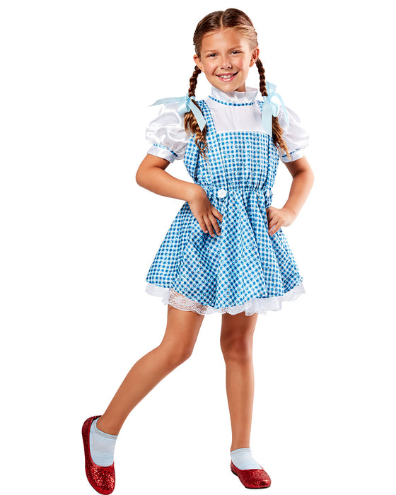 Girls' Sparkling Wizard of Oz Dorothy Costume - costumesupercenter.com